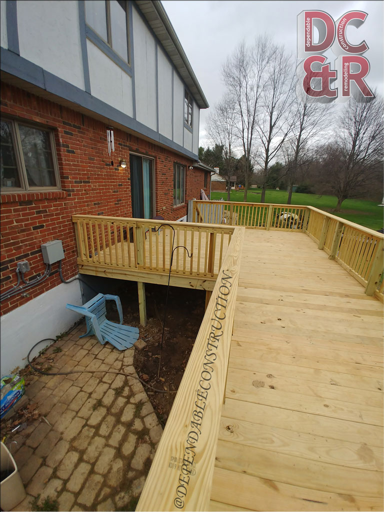 Deck Walkway Dependable Construction & Remodeling Fairborn OH